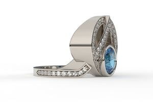 Montana Sapphire & Diamond Aurelia Ring - S. Kind & Co
