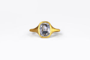 22k Gold Antique Untreated Sapphire Ring - S. Kind & Co