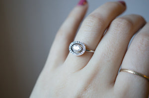 Marquise Halo Diamond Engagement RIng - S. Kind & Co