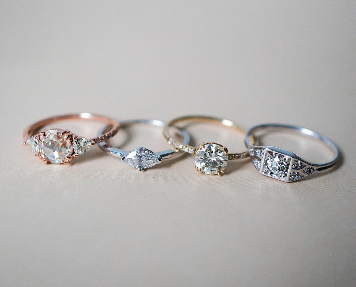 Bela Vintage Diamond Marquise Ring - S. Kind & Co