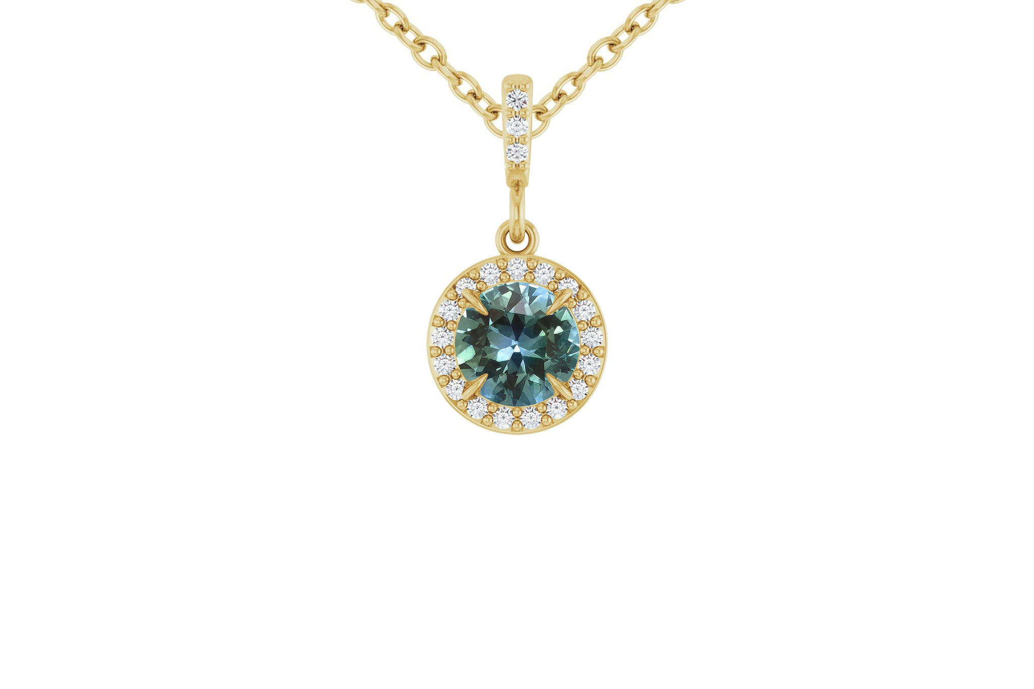 Teal Montana Sapphire Necklaces