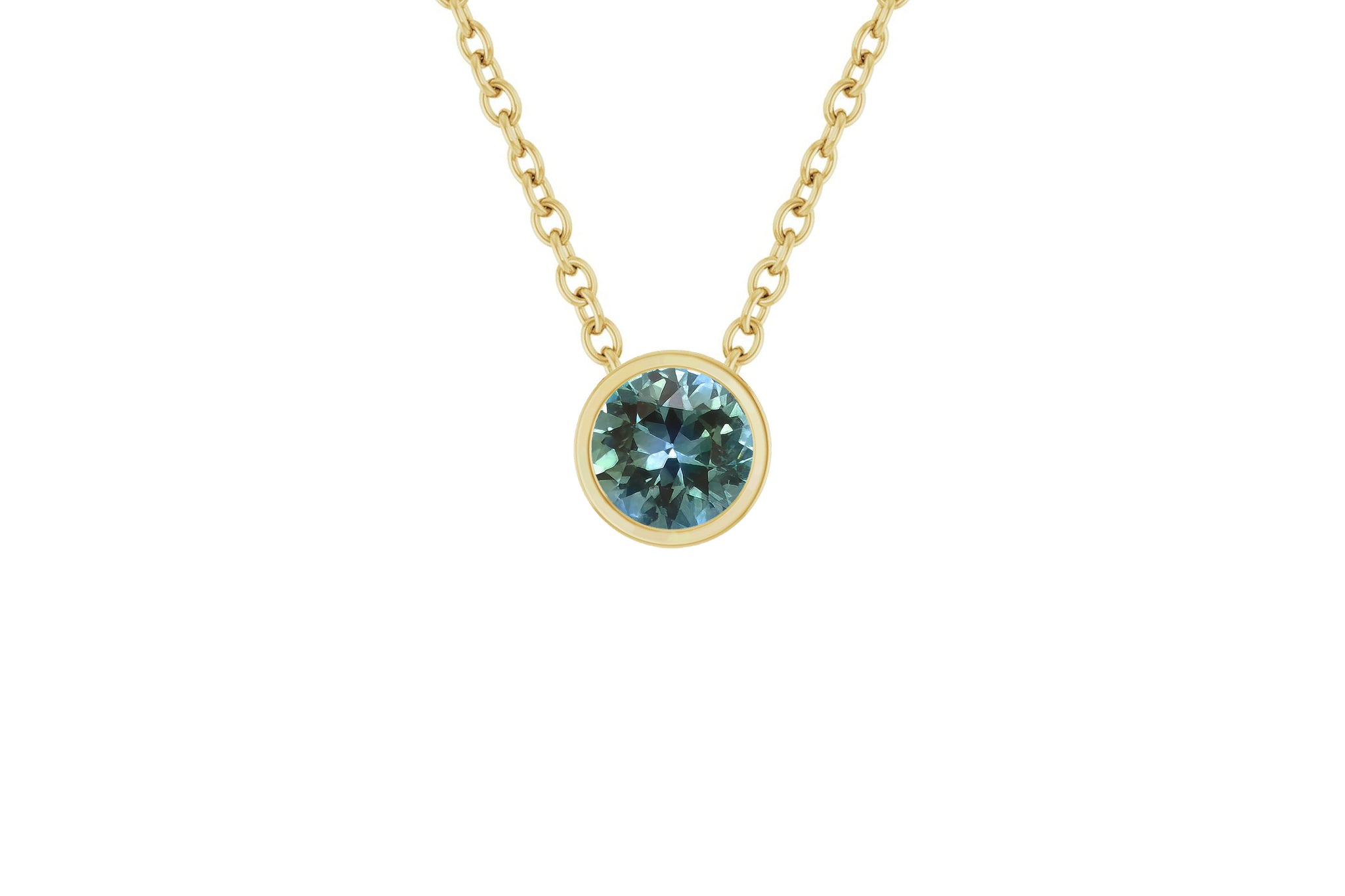 Teal Montana Sapphire Necklaces