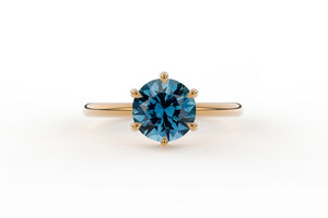 Montana Sapphire & Diamond Gallery Lucinda Ring - S. Kind & Co