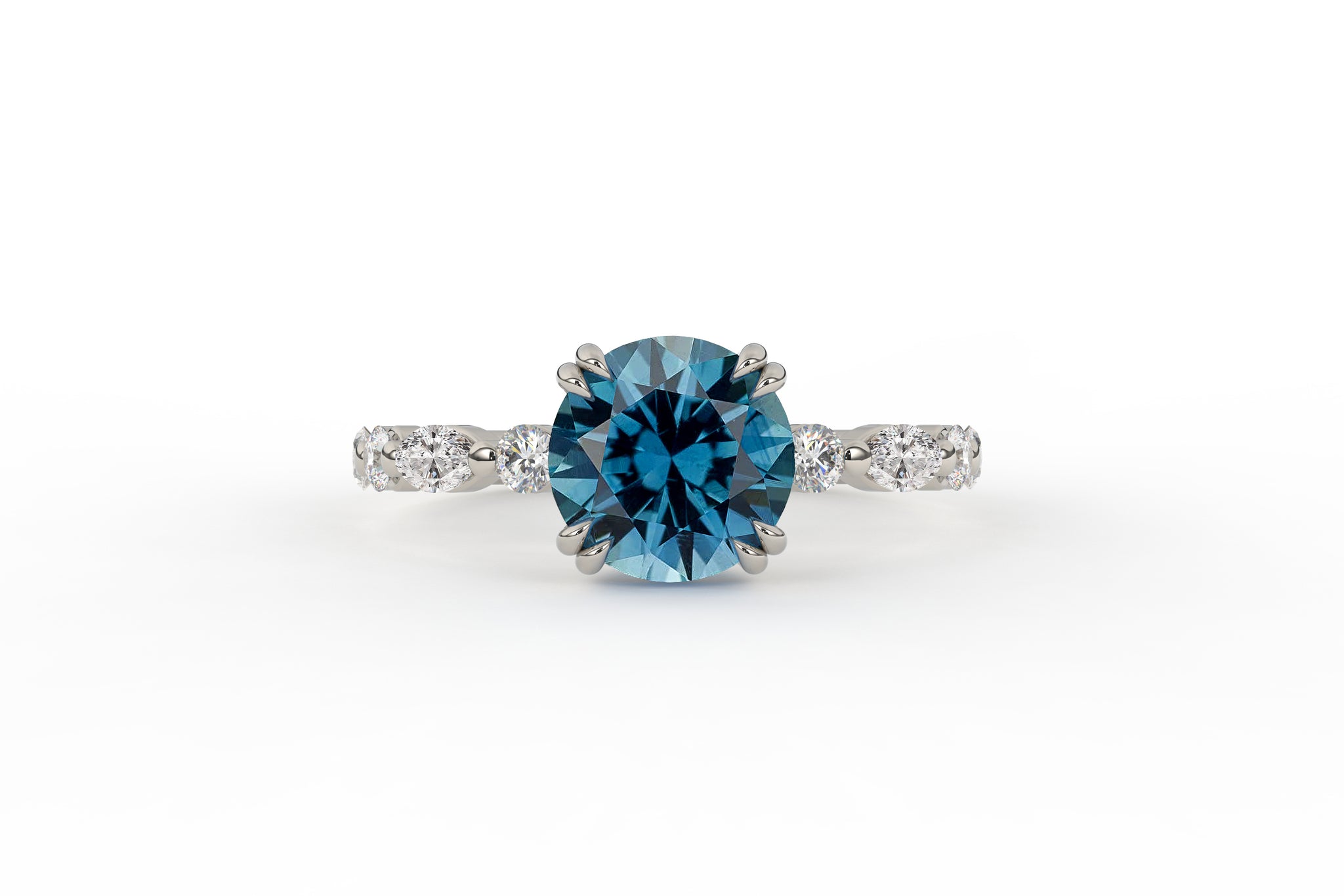 Montana Sapphire and Diamond Persephone Ring - S. Kind & Co