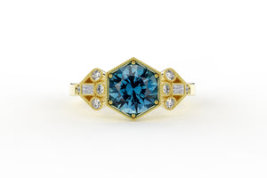 Montana Sapphire Hexagon Vivienne Ring - S. Kind & Co