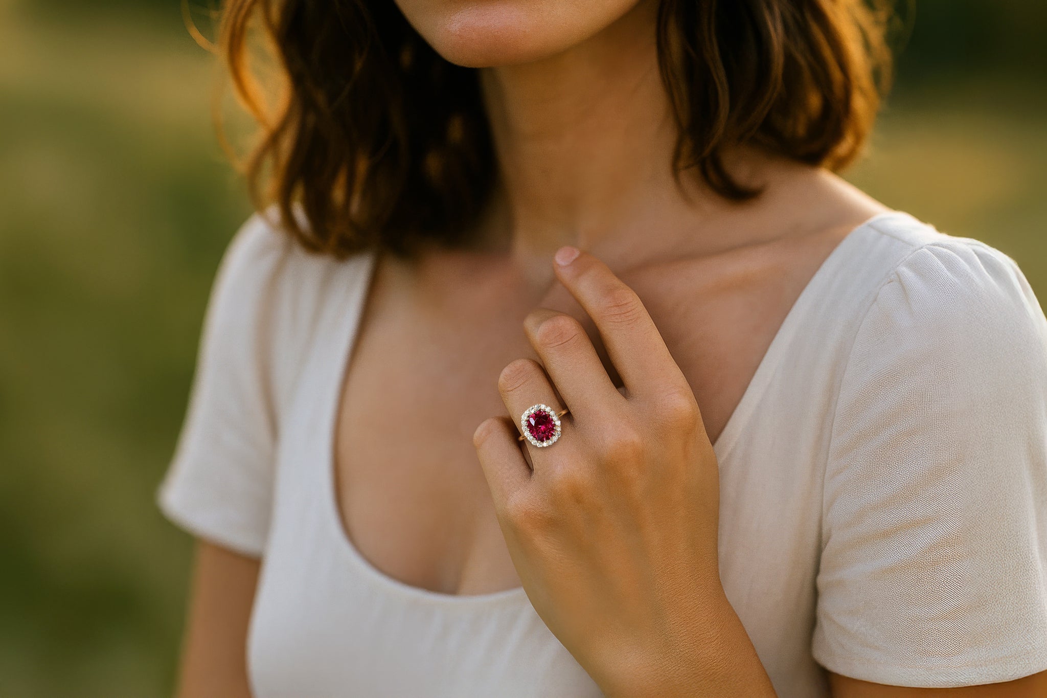 Master Cut Umbalite and Ruby Ring