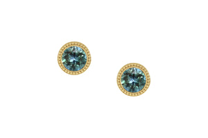 Teal Montana Sapphire Earrings