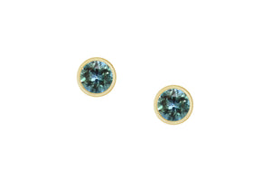 Teal Montana Sapphire Earrings