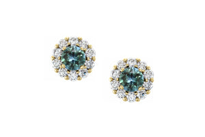 Teal Montana Sapphire Earrings