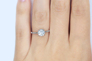 1.03 Carat Fancy Light Grey Diamond Ring - S. Kind & Co
