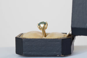 Unadulterated American Mined & Cut Montana Sapphire Solitaire Engagement Ring - S. Kind & Co