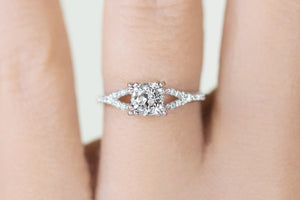 Minimal Antique Old European Cut Diamond Floriana Ring - S. Kind & Co