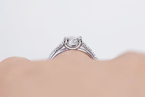 Minimal Antique Old European Cut Diamond Floriana Ring - S. Kind & Co