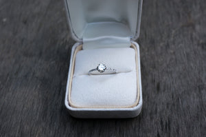 Diamond Compass Solitaire Engagement Ring - S. Kind & Co