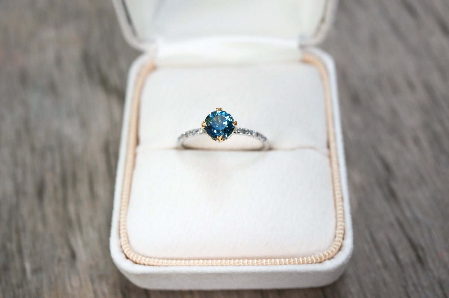 Opus Montana Sapphire Solitaire Engagement Ring - S. Kind & Co