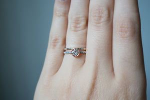 Glowing Rose Gold Diamond Engagement Ring - S. Kind & Co