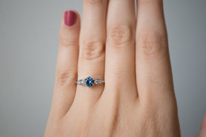Sky Blue Montana Sapphire and Diamond Ring - S. Kind & Co