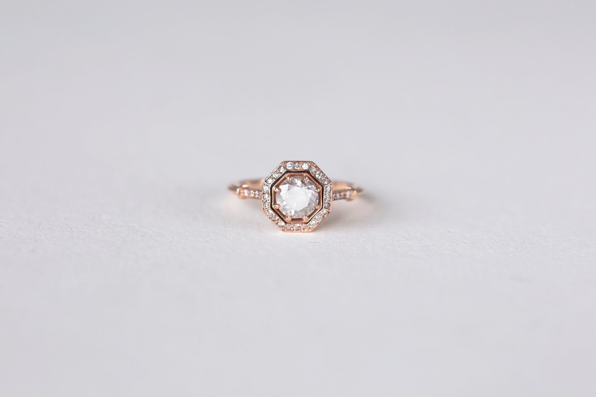 Octagon Diamond Frame Bella Ring - S. Kind & Co