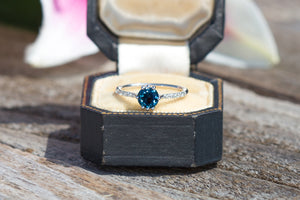 Blue Montana Sapphire Carina Ring - S. Kind & Co