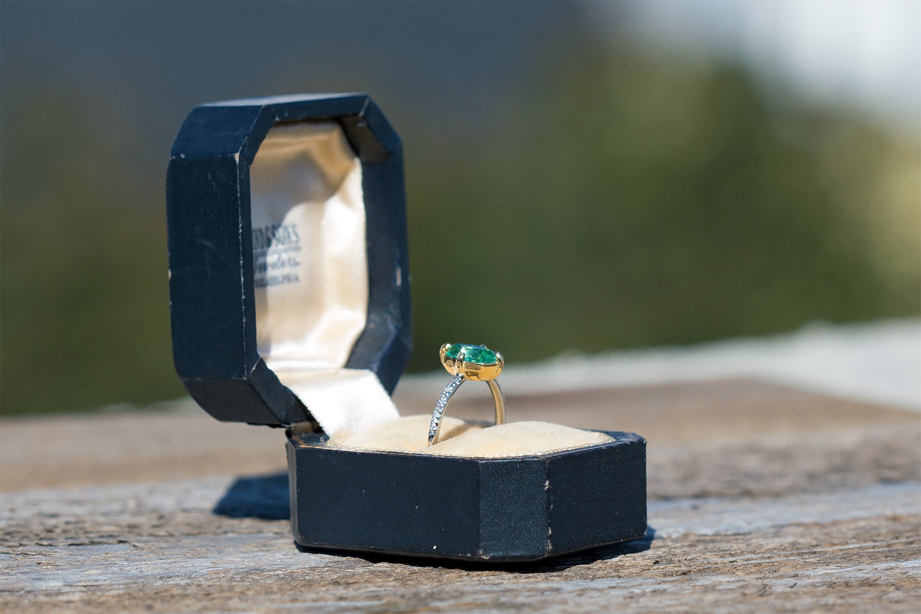 American Precision Cut Zambian Emerald Ring - S. Kind & Co