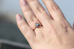 GREY DIAMOND FORTE ROSE GOLD ENGAGEMENT RING - S. Kind & Co