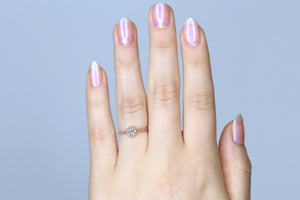 Glowing Rose Gold Bezel Set Ring  - S. Kind & Co