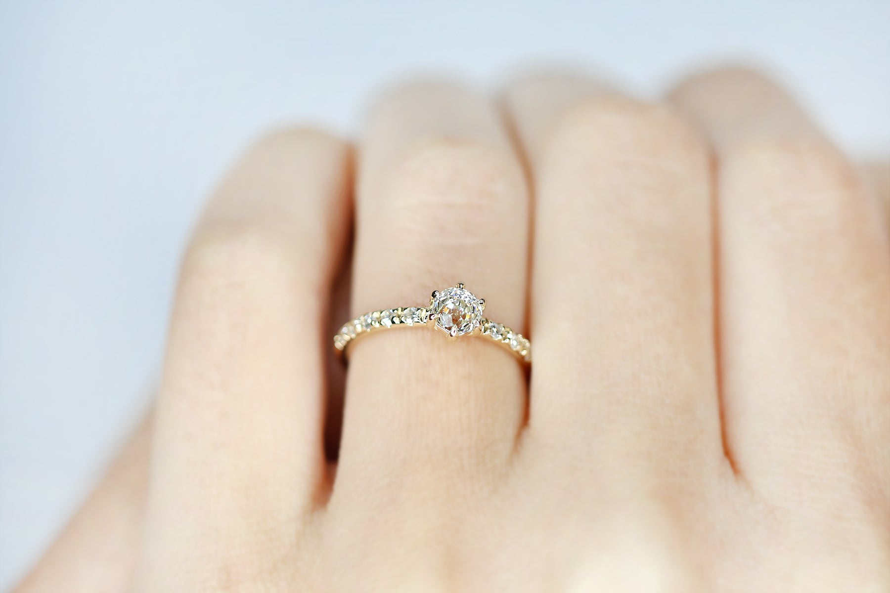 Lustrous Antique Diamond Rosalie Ring - S. Kind & Co