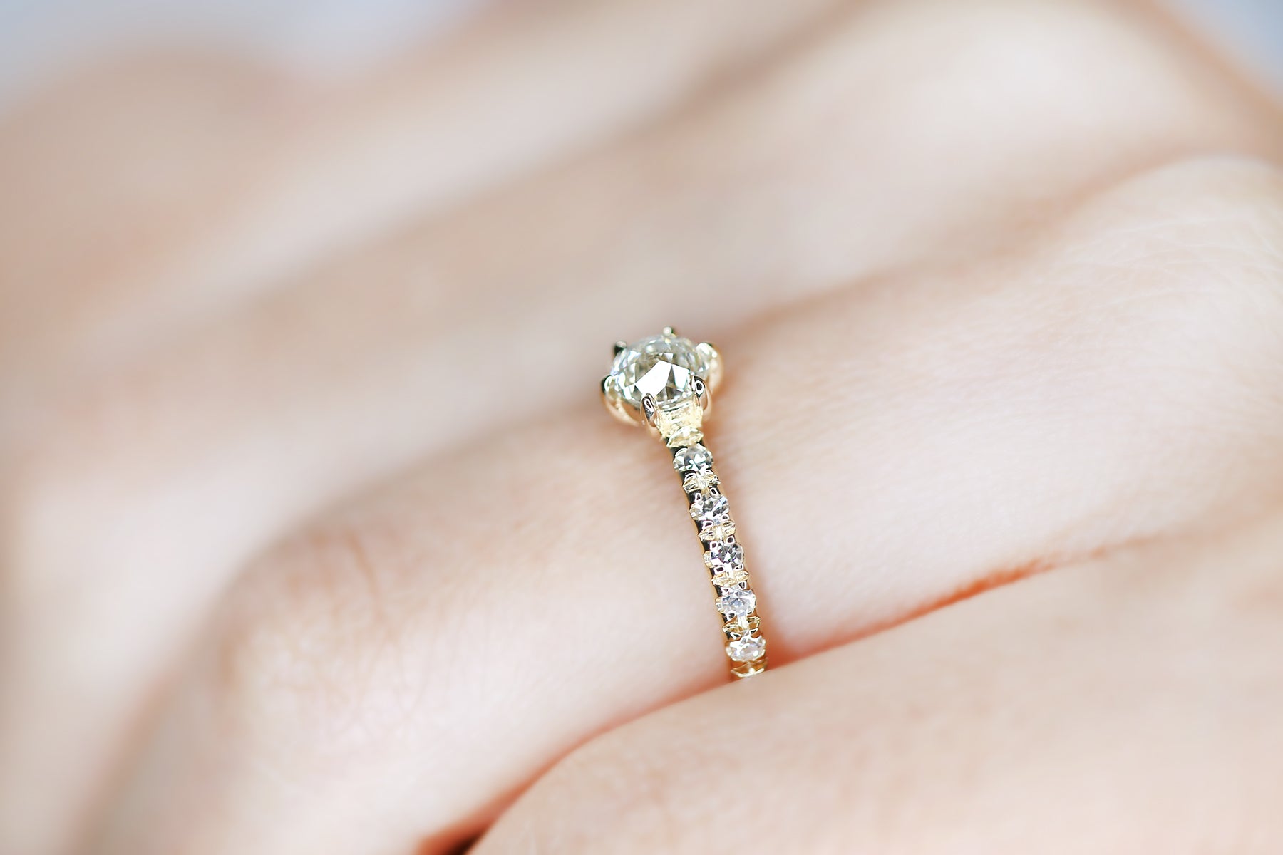 Lustrous Antique Diamond Rosalie Ring - S. Kind & Co