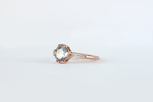 Glowing Greyish Lavender Montana Sapphire Lilith Ring - S. Kind & Co