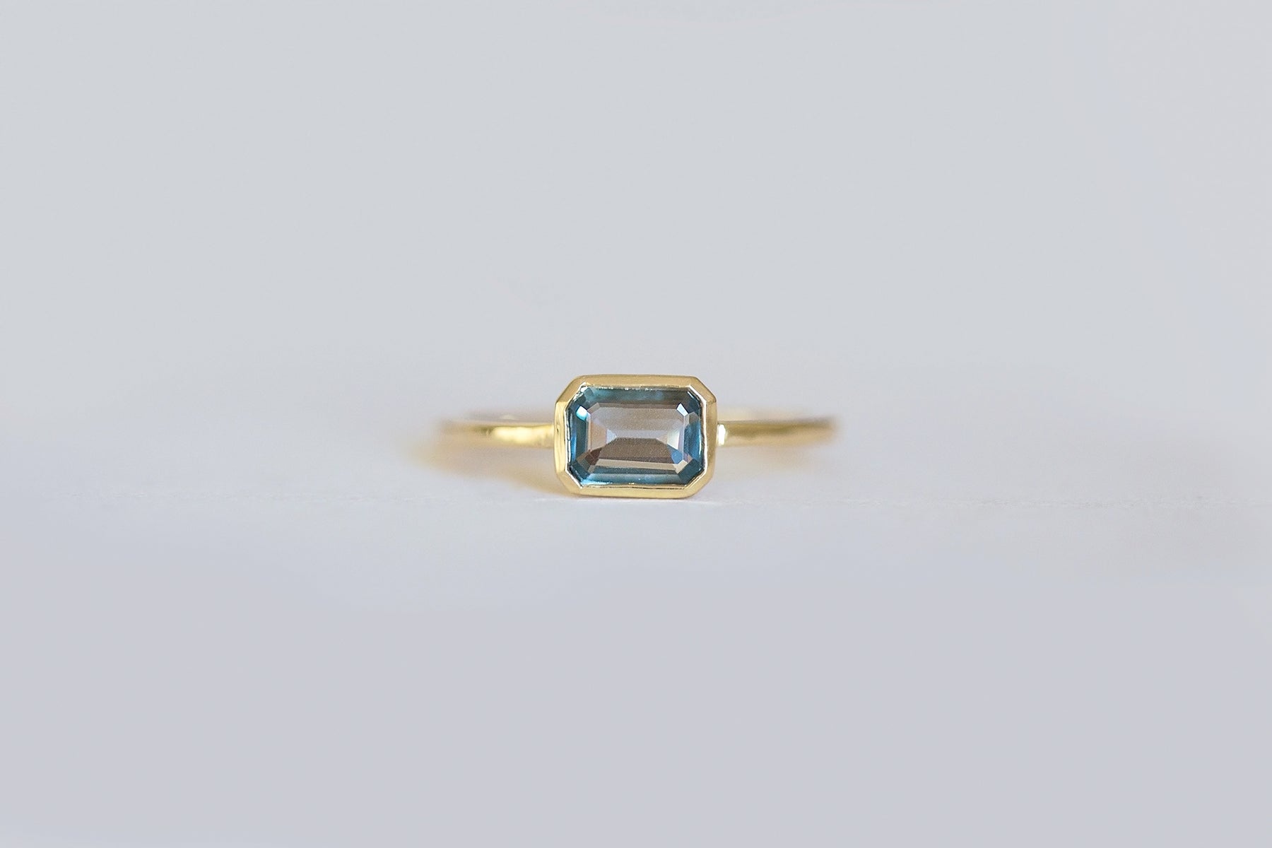 Glittering Montana Sapphire Lane Ring - S. Kind & Co