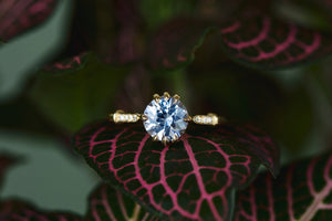 Sparkling Natural Light Blue Sapphire Ida Ring - S. Kind & Co