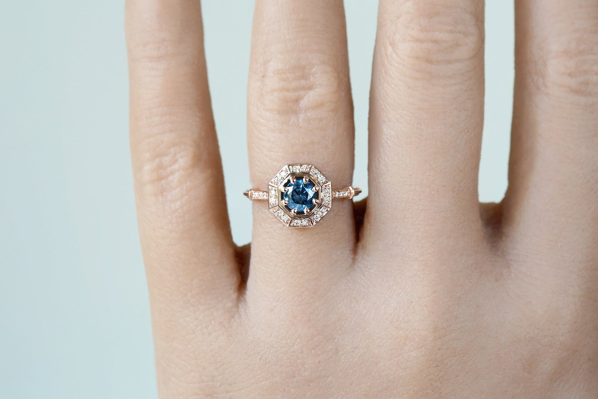 Montana Sapphire Octagon Frame Ring - S. Kind & Co