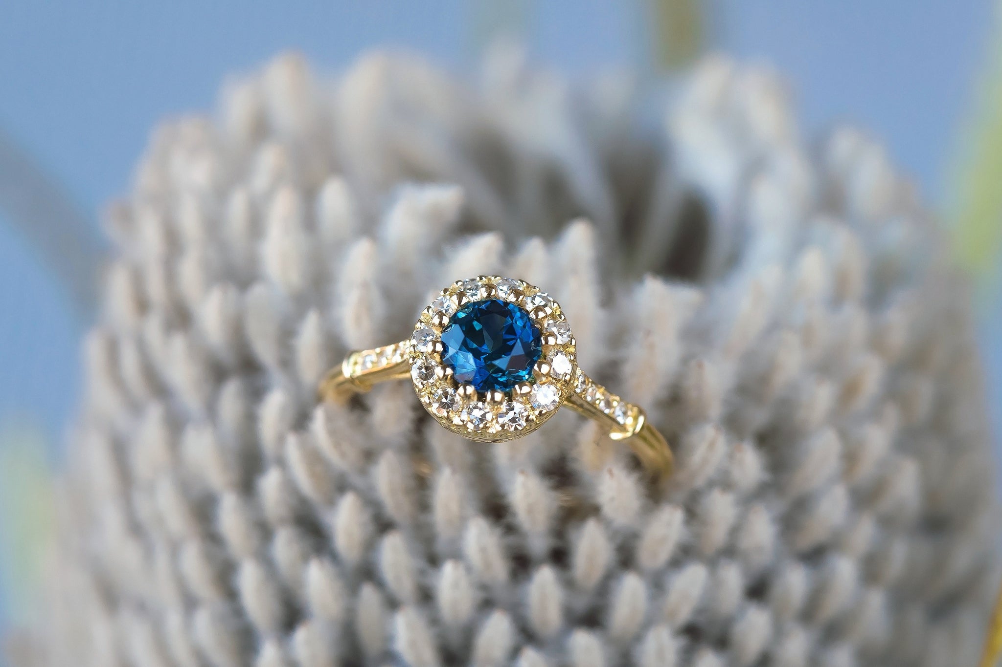 American Treasure Montana Sapphire Gerwyn Ring - S. Kind & Co