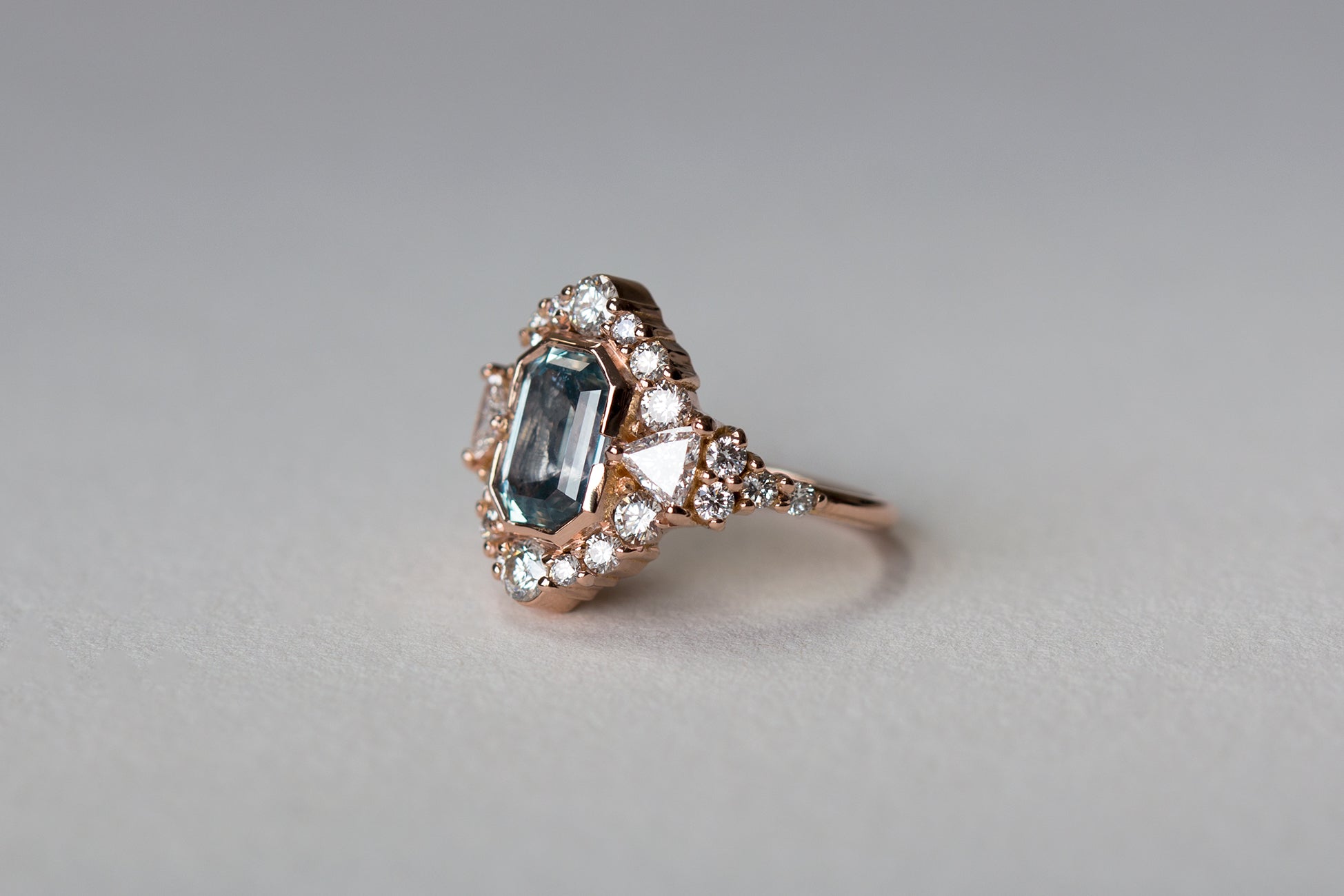 Sky Cathedral Montana Sapphire & Recycled Diamond Ring - S. Kind & Co