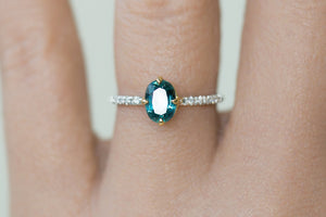 Oval Montana Sapphire Engagement Ring - S. Kind & Co