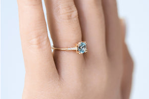 Glowing Unadulterated Natural Montana Sapphire Ring - S. Kind & Co