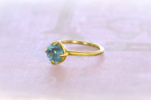 Montana Sapphire Ahinoam 22k Recycled Gold Ring - S. Kind & Co