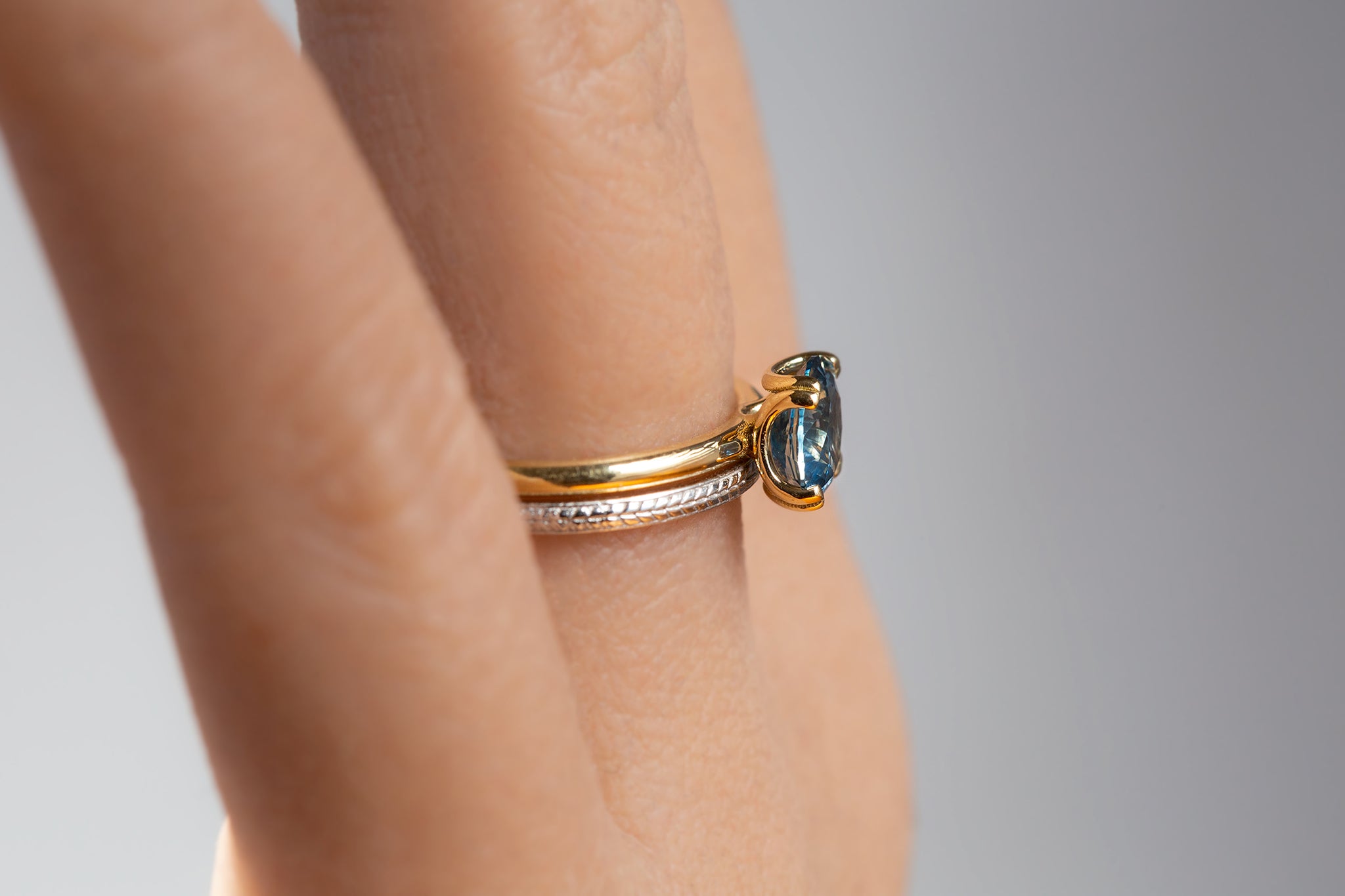 Montana Sapphire Recycled 18k Gold Baila Solitaire - S. Kind & Co