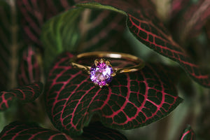 Master Cut Pink & Purple Sapphire Zoe Ring - S. Kind & Co