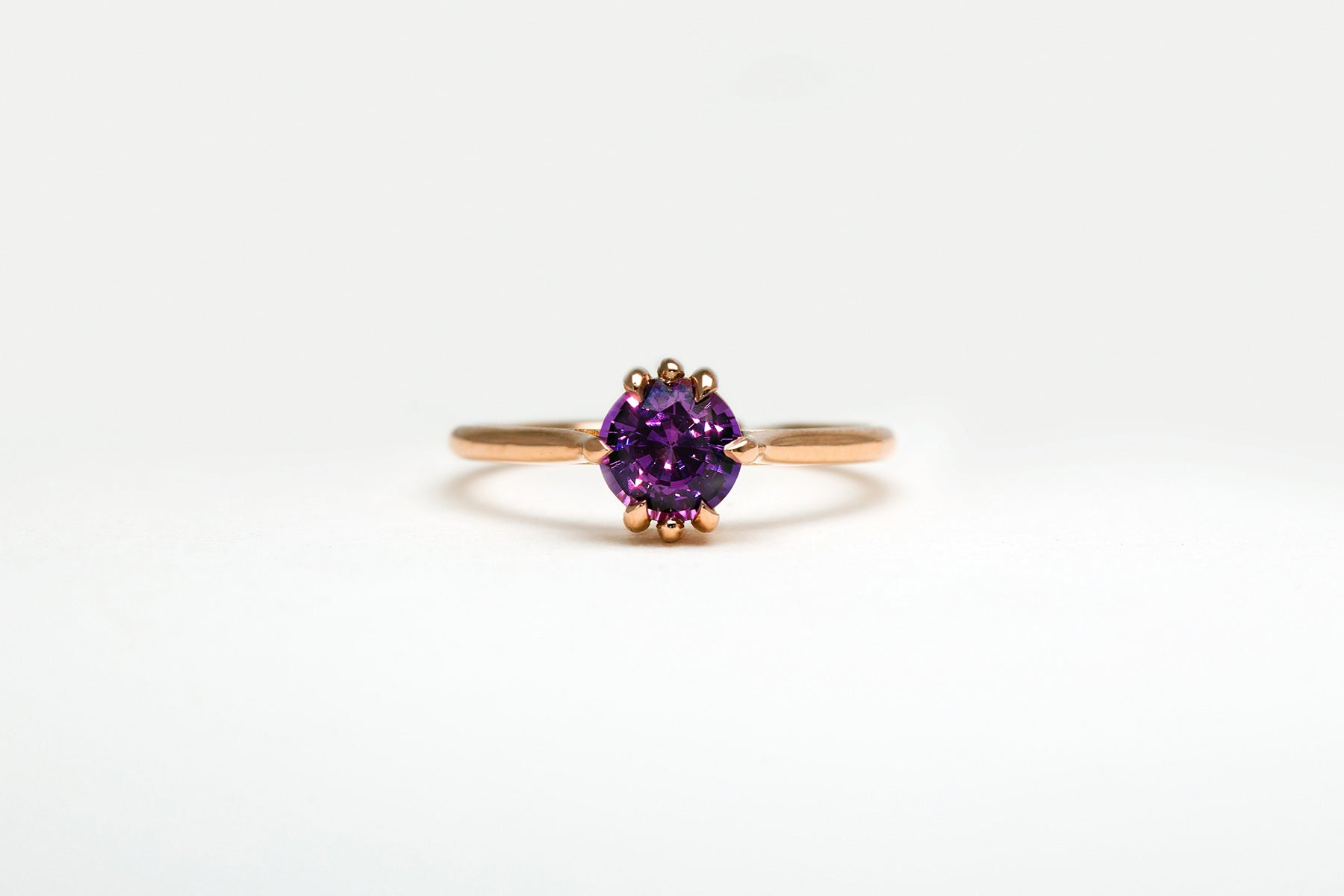 Master Cut Pink & Purple Sapphire Zoe Ring - S. Kind & Co
