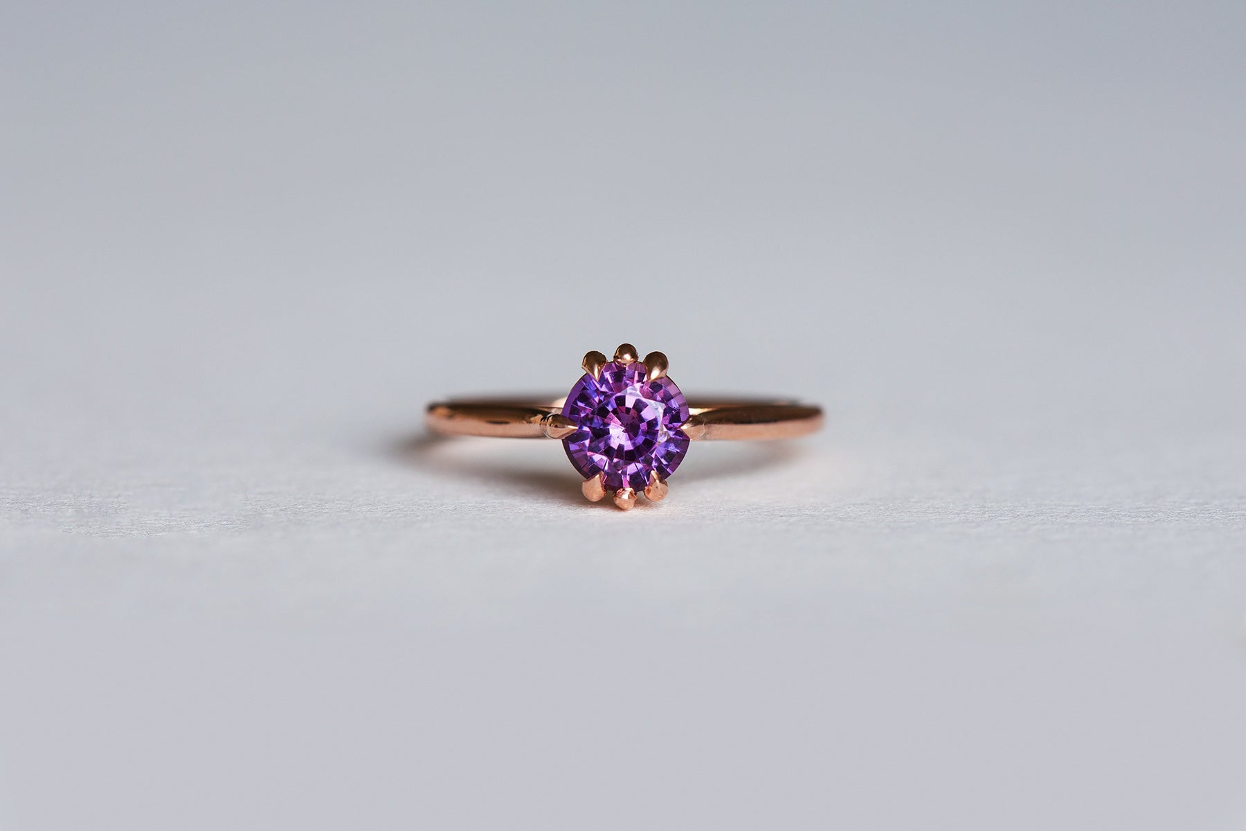Master Cut Pink & Purple Sapphire Zoe Ring - S. Kind & Co