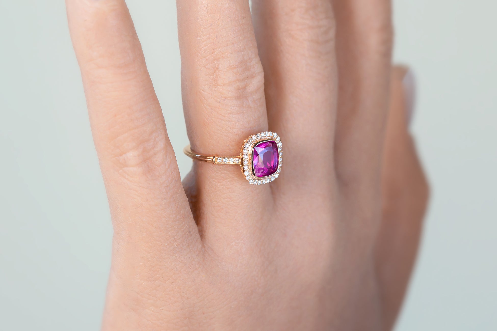 Natural Pink Sapphire Devon Ring - S. Kind & Co