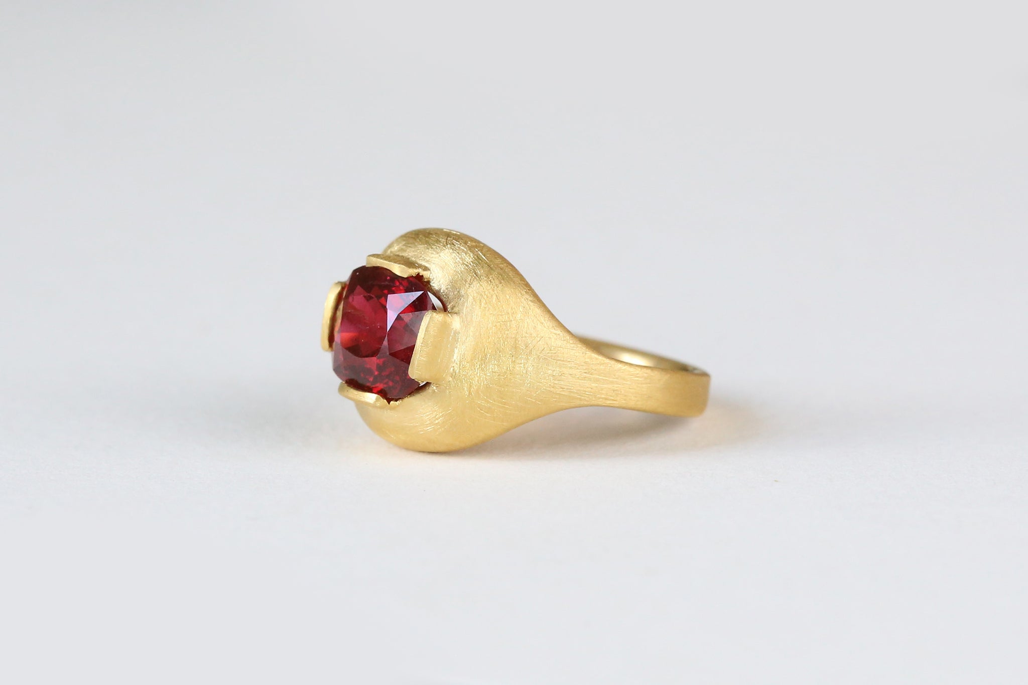 22k Gold Red Spinel Ring - S. Kind & Co