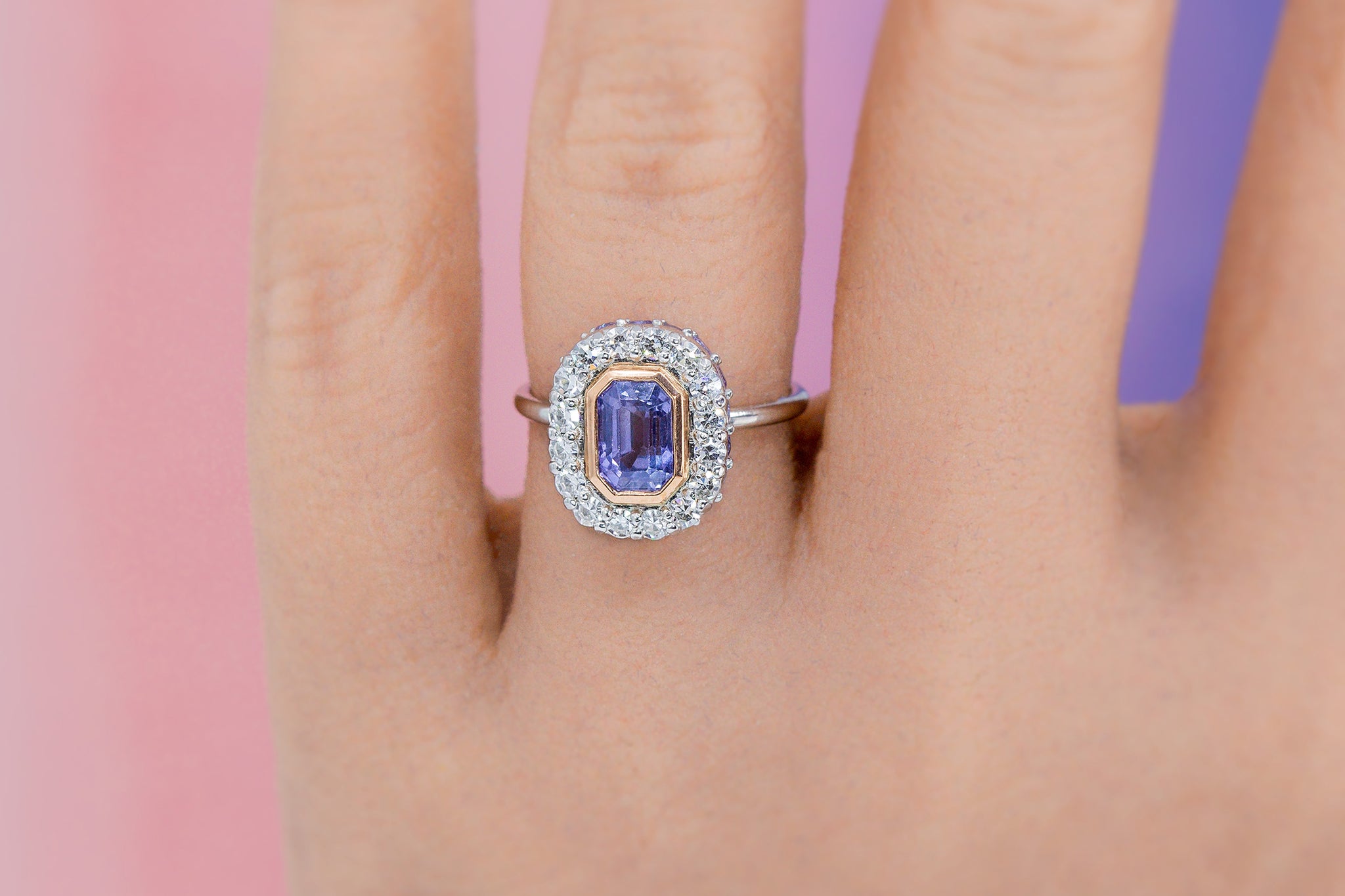 Antique Color Changing Sapphire Violette Ring - S. Kind & Co