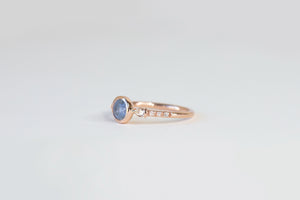 Frosted Periwinkle One-of-a-kind Montana Sapphire Ady Ring - S. Kind & Co