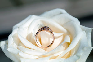 Spiraling Rose Gold Vintage Diamond Terese Ring - S. Kind & Co