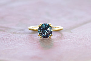 Baila Untreated Sapphire 18k Recycled Gold Solitaire - S. Kind & Co