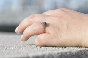 GREY DIAMOND FORTE ROSE GOLD ENGAGEMENT RING - S. Kind & Co