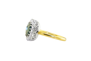 Vivid Teal Montana Sapphire Ring - S. Kind & Co