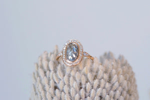 Natural Black Diamond Soraya Curved Ring - S. Kind & Co